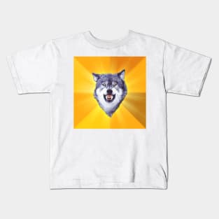 Courage Wolf Kids T-Shirt